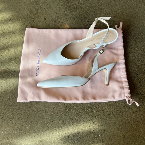 Stuart Weitzman White Slingback - Picture 3 of 4